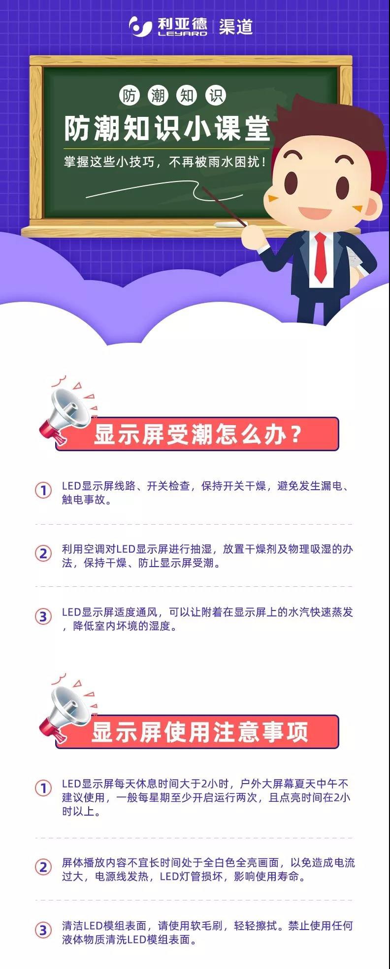 利亞德顯示屏防潮技巧